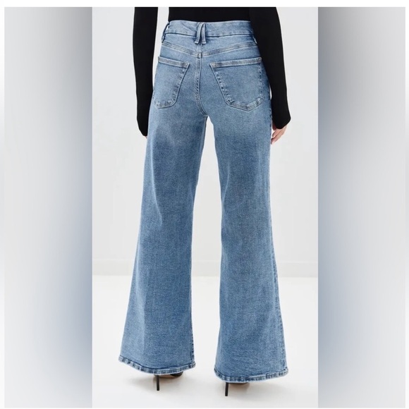Good American Good Waist High Rise Palazzo Jeans 16 NWT - Picture 4 of 11